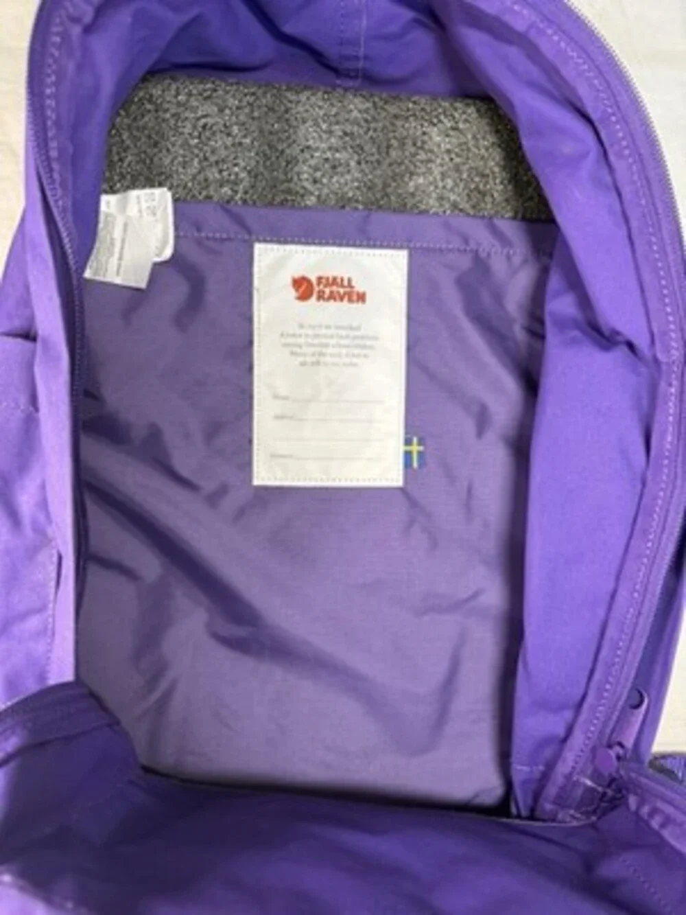 Fjallraven Kanken Large Purple Backpack Rucksack Daypack Clean Excellent Cond